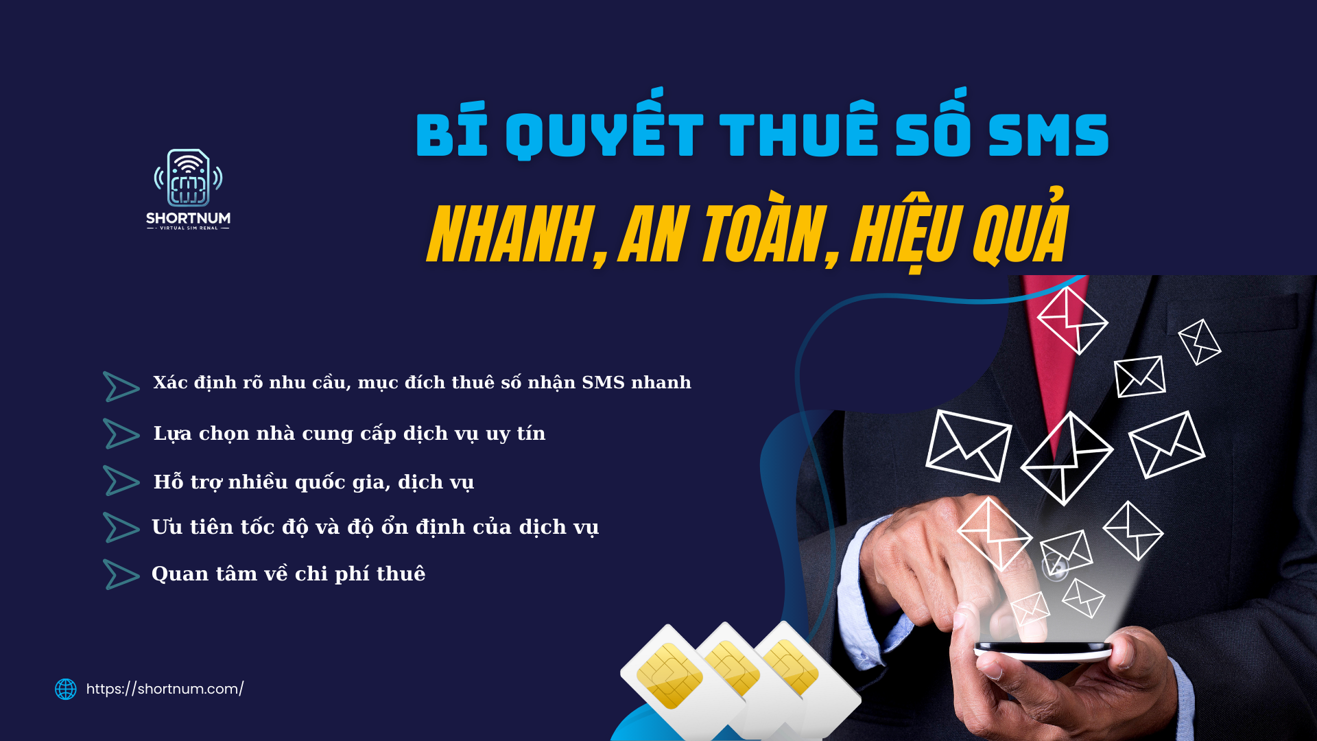 Bí quyết thuê số nhận SMS nhanh, an toàn, hiệu quả